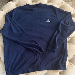 Adidas Men's Deep Blue Crewneck Sweater